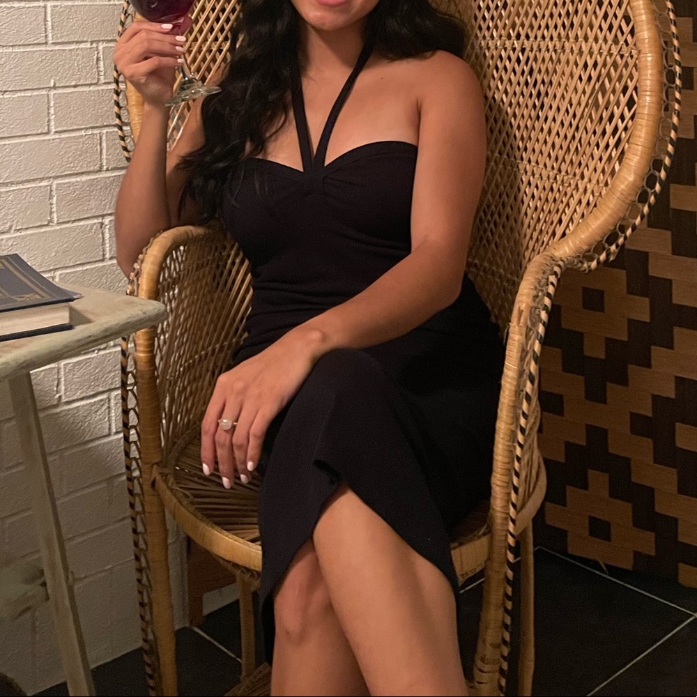 Sweetheart Neckline Black Dress